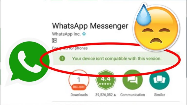 ¿Qué versión de Android es compatible con whatsapp?